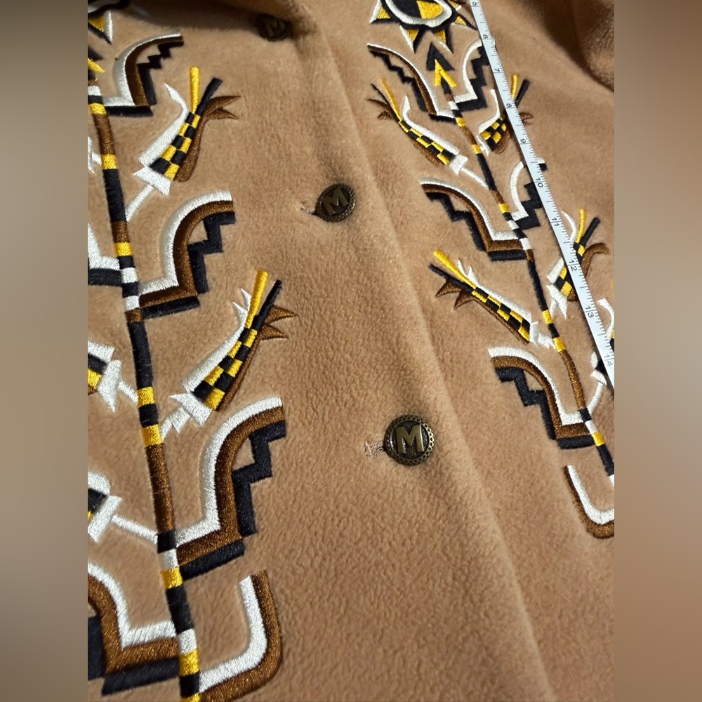 Vintage Bob Mackie Wearable Art Embroidered Fleec… - image 7